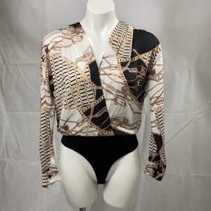 BOOHOO Chain Design Blouse